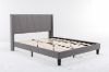 Picture of ALASKA Fabric Bed Frame (Grey) - Queen Size