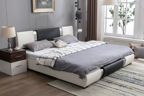 Picture of VANCOUVER Bed Frame in Queen Size (Black & White)