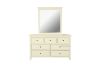 Picture of ELIZABETH 6-Drawer Dresser with Mirror (Cream)