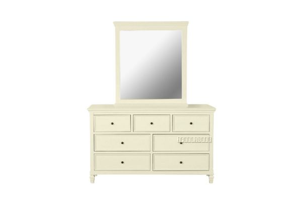 Picture of ELIZABETH 6-Drawer Dresser with Mirror (Cream)