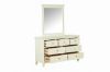 Picture of ELIZABETH 6-Drawer Dresser with Mirror (Cream)