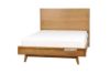 Picture of RETRO Oak Bed Frame in Queen Size (Maple Colour)