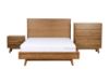 Picture of RETRO Oak Bed Frame in Queen Size (Maple Colour)