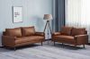 Picture of REYES 3+2 Faux Leather Sofa Range (Brown) - 3+2 Set