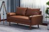 Picture of REYES 3+2 Faux Leather Sofa Range (Brown) - 3+2 Set