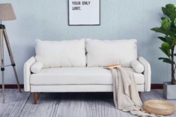 Picture of REYES 3+2 Faux Leather Sofa Range (White) - 2 Seater