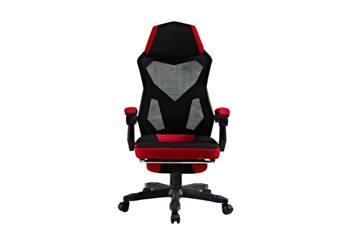 STATEN MESH GAMING CHAIR WITH FOOTREST (RED)