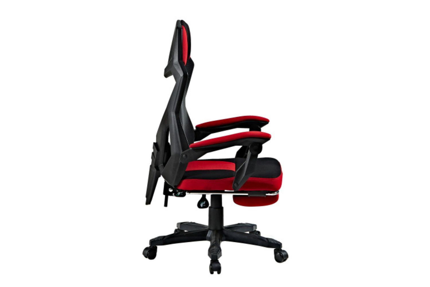 STATEN MESH GAMING CHAIR WITH FOOTREST (RED)