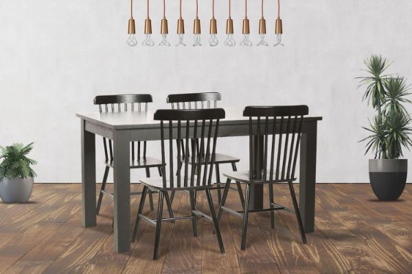 Picture of VICTOR 5PC/7PC Dining Set (Black)