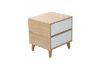 Picture of [FLOOR MODEL CLEARANCE] RENO 2 Drawer Bedside Table (White Drawer)