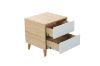 Picture of [FLOOR MODEL CLEARANCE] RENO 2 Drawer Bedside Table (White Drawer)