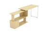 Picture of SAVANNAH Desk with Swivel Side Bookcase (Light)