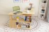 Picture of SAVANNAH Desk with Swivel Side Bookcase (Light)