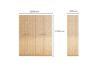 Picture of YORU 4-Door Wardrobe (Natural)