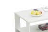 Picture of DENVER 120 Coffee Table with Bottom Shelf (White)