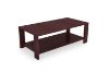 Picture of DENVER 120 Coffee Table with Bottom Shelf (Mahogany)