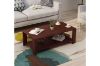 Picture of DENVER 120 Coffee Table with Bottom Shelf (Mahogany)