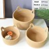 Picture of Cat Ear Shaped Cotton Rope Organizer/ Storage Basket *Natural Color -Small Size