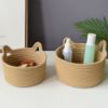 Picture of Cat Ear Shaped Cotton Rope Organizer/ Storage Basket *Natural Color -Small Size