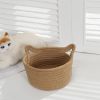 Picture of Cat Ear Shaped Cotton Rope Organizer/ Storage Basket *Natural Color -Medium Size