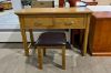 Picture of NOTTINGHAM 2-Drawer Dressing Table with Stool (Solid Oak)