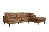 Picture of BARRET Sectional Air Leather Sofa (Brown) - Chaise Facing left