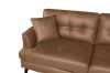 Picture of BARRET Sectional Air Leather Sofa (Brown) - Chaise Facing left