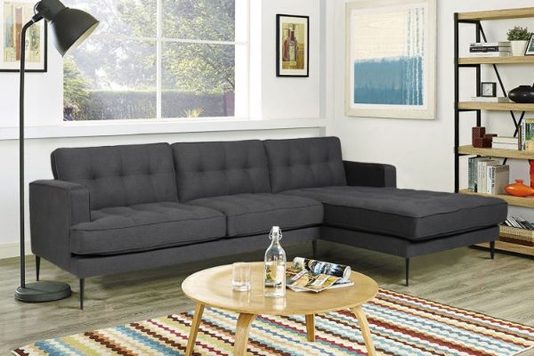 Picture of MADDOX Sectional Fabric Sofa (Grey)