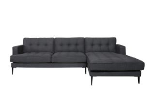 Picture of MADDOX Sectional Fabric Sofa (Grey) - Chaise Facing  Right