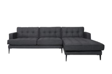 Picture of MADDOX Sectional Fabric Sofa (Grey) - Chaise Facing  Right
