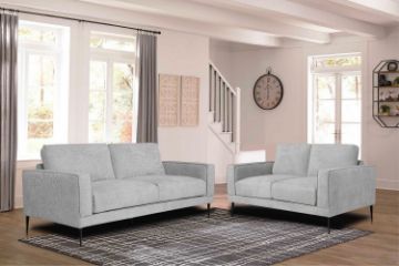 Picture of LONG ISLAND 3/2/1 Seater Fabric Sofa (Light Grey)