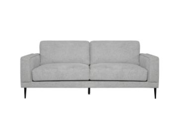 Picture of LONG ISLAND 3-Seater Fabric Sofa (Light Grey)