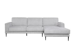 Picture of LONG ISLAND Sectional Fabric Sofa (Light Grey) - Chaise Facing Right