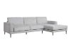 Picture of LONG ISLAND Sectional Fabric Sofa (Light Grey) - Chaise Facing Right