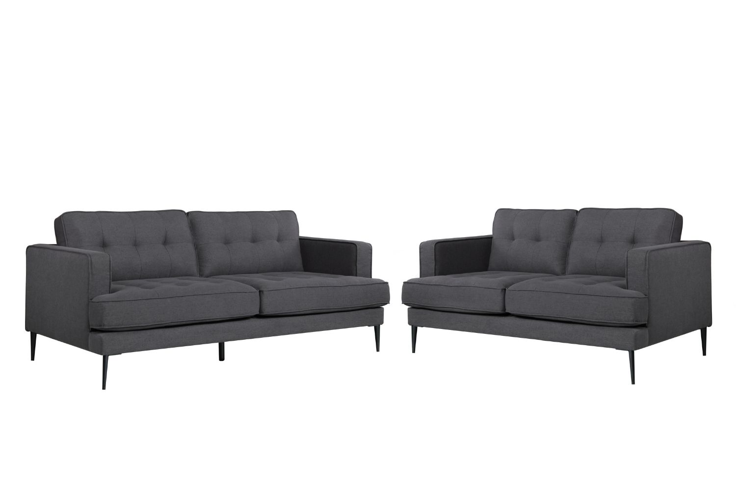 MADDOX 3+2+1 Fabric Sofa (Grey)