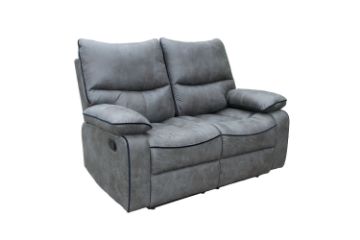 Picture of CARINA Air Leather Reclining Sofa Range (Grey)