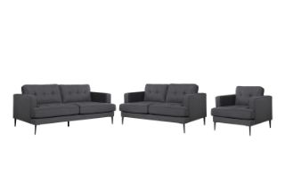 Picture of MADDOX 3+2+1 Fabric Sofa (Grey) - 3+2+1 Sofa Set 