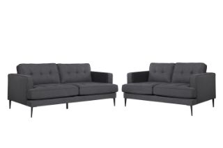 Picture of MADDOX 3+2+1 Fabric Sofa (Grey) - 3+2 Sofa Set