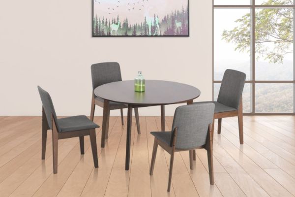 Picture of EDEN 120 Round 5PC Dining Set (Charcoal)