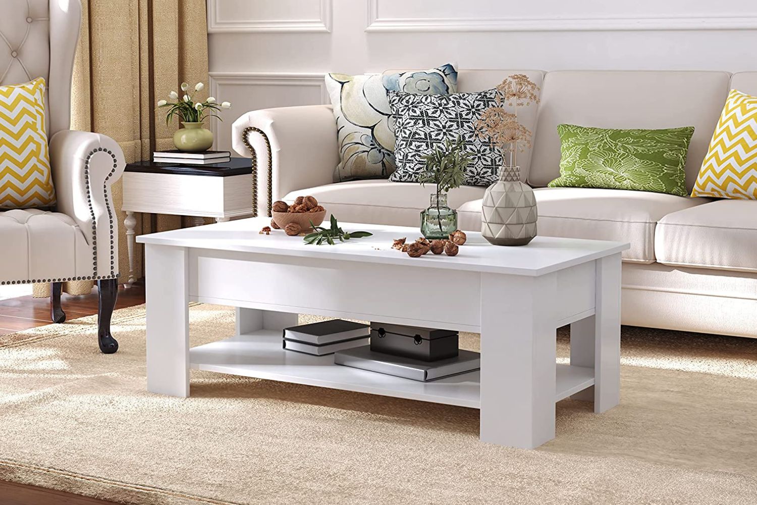 NELSON Lift-Top Coffee Table (White)