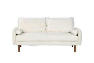 Picture of REYES 3+2 Faux Leather Sofa Range (White) - 3 Seater