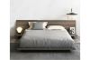 Picture of YORU Japanese Bed Base with Headboard in Queen/Super King Size (Dark Grey)