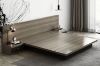 Picture of YORU Japanese Bed Base Set with Headboard (Dark Grey) - 3PC Set (Super King)