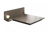 Picture of YORU 2PC/3PC Japanese Bed Base Set with Headboard in Queen/Super King Size (Dark Grey)