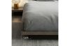 Picture of YORU Japanese Bed Base Set with Headboard (Dark Grey) - 2PC Set (Queen)
