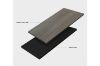 Picture of YORU Japanese Bed Base Set with Headboard (Dark Grey) - 3PC Set (Super King)