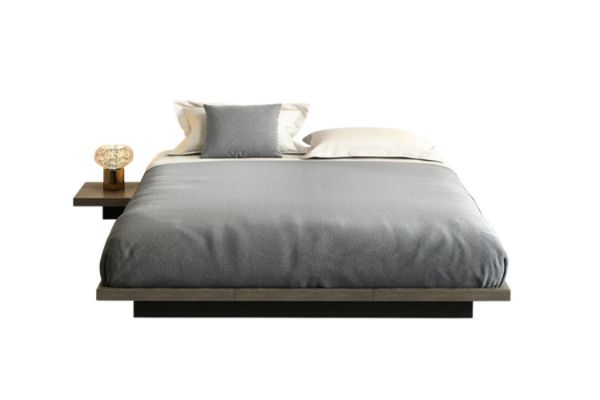 Picture of YORU Japanese Bed Base Set (Dark Grey) - 2PC Set (Queen)
