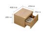 Picture of YORU 1-Drawer Bedside Table (Natural)