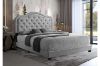 Picture of HELEN Grey Velvet Plaftform Queen Size Bed Frame