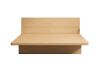 Picture of YORU Japanese Bed Base with Headboard (Natural) (All Solid Wood) - Queen